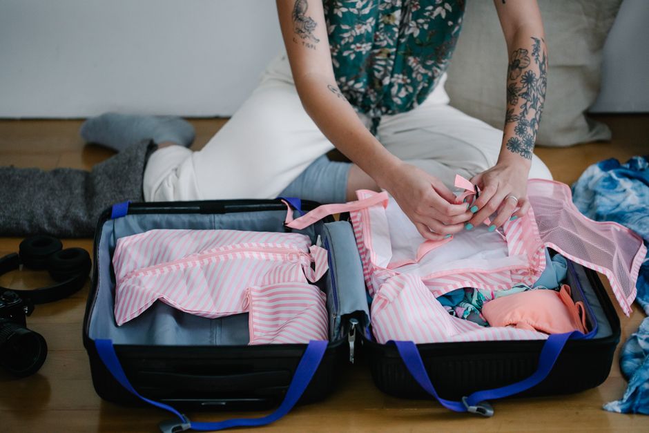 Patient preparing bags and home support ahead of surgery day