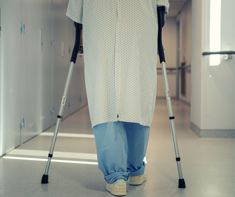 Smiling patient walking outdoors during recovery from weight loss surgery