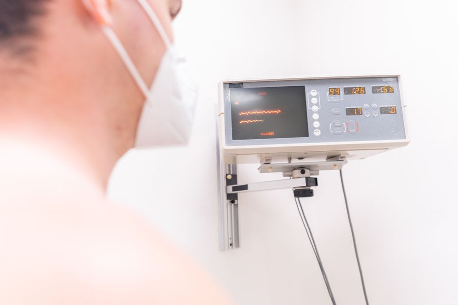 Hospital monitoring equipment used to track patient recovery safely